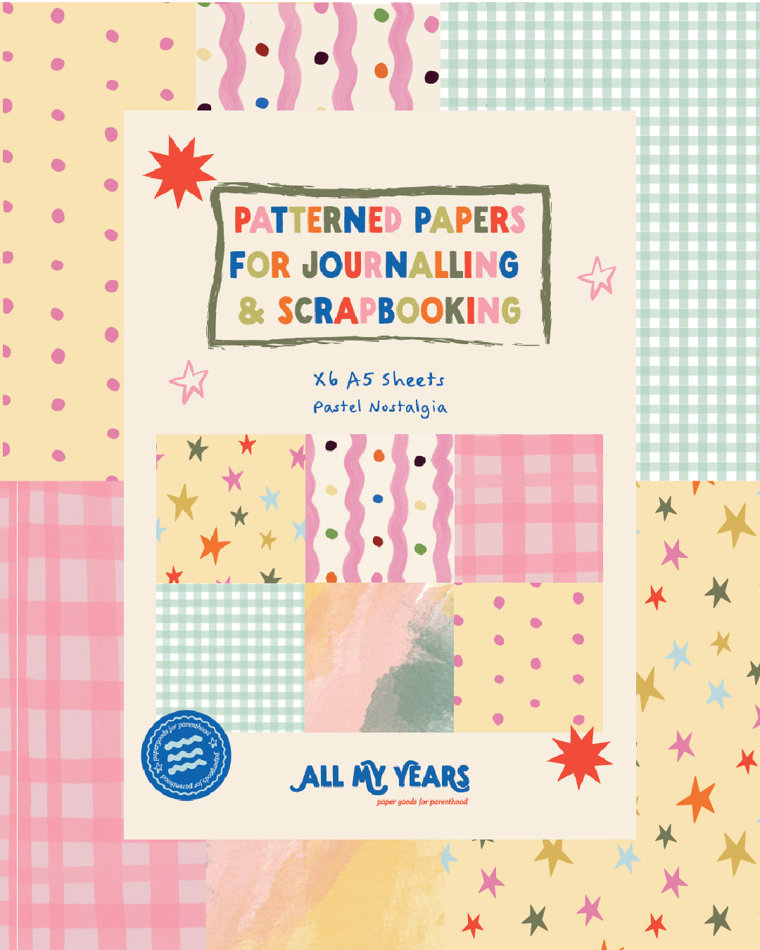 Journal Paper Pack: Pastel Nostalgia