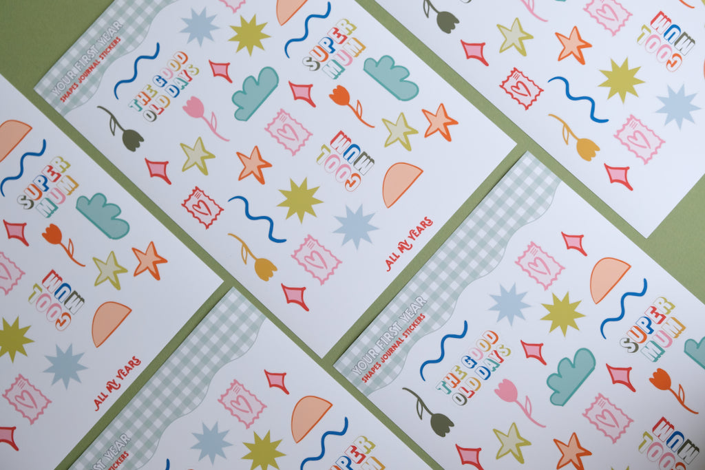 Shapes Journal Sticker Sheet