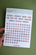 Calendar Dates Sticker Sheet