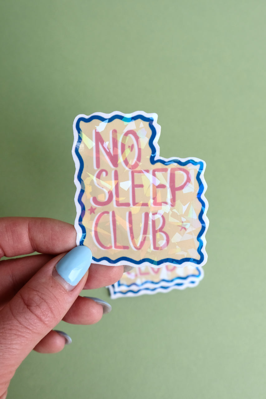 No Sleep Club Die-Cut Sticker