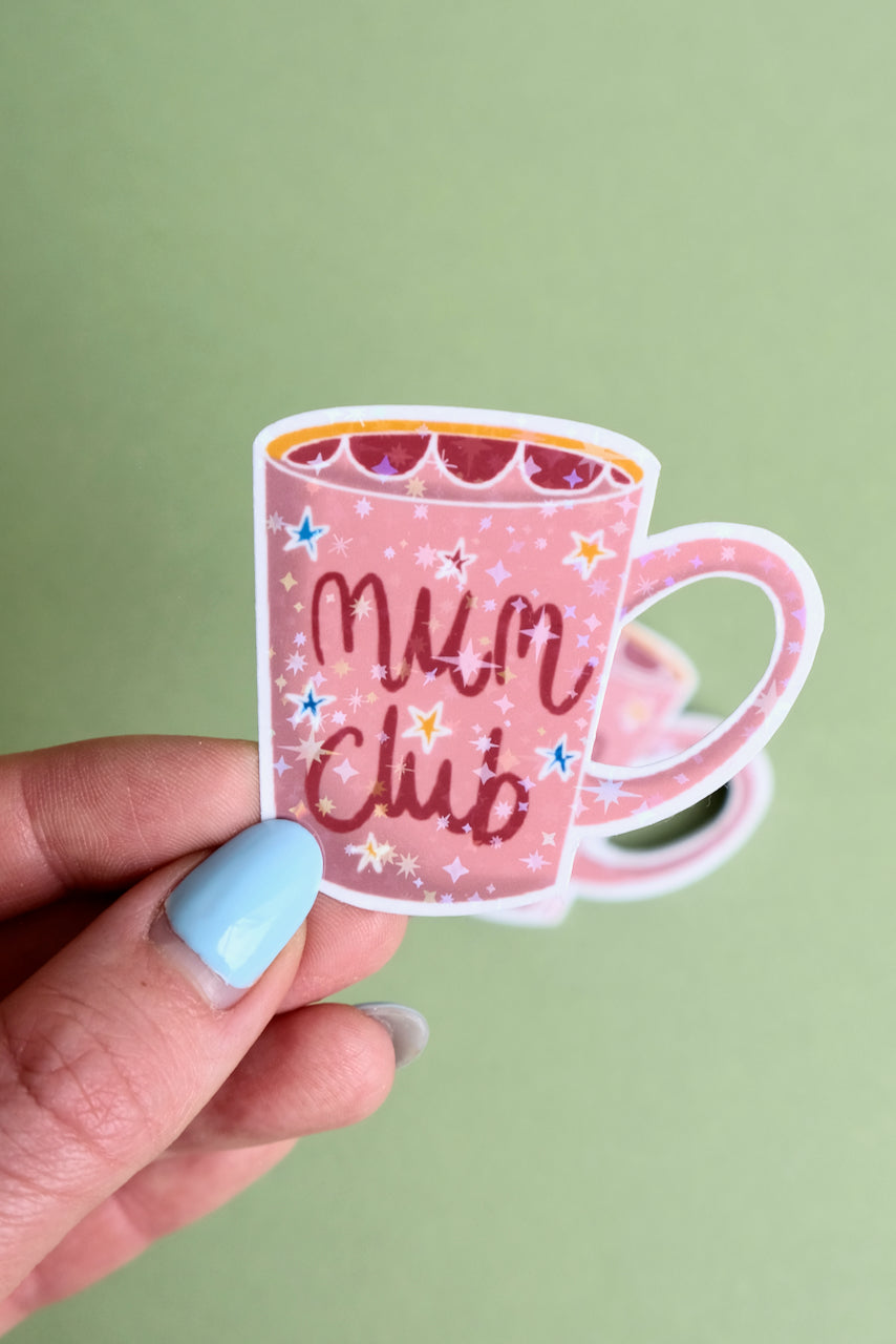 'Mum Club' Die-Cut Sticker