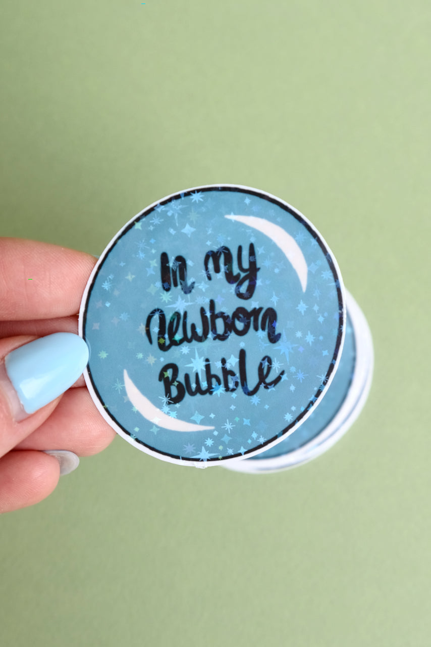 Newborn Bubble Die-Cut Sticker