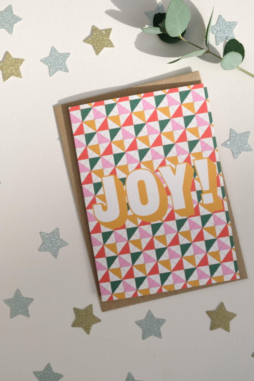 JOY! Quilted Christmas Card