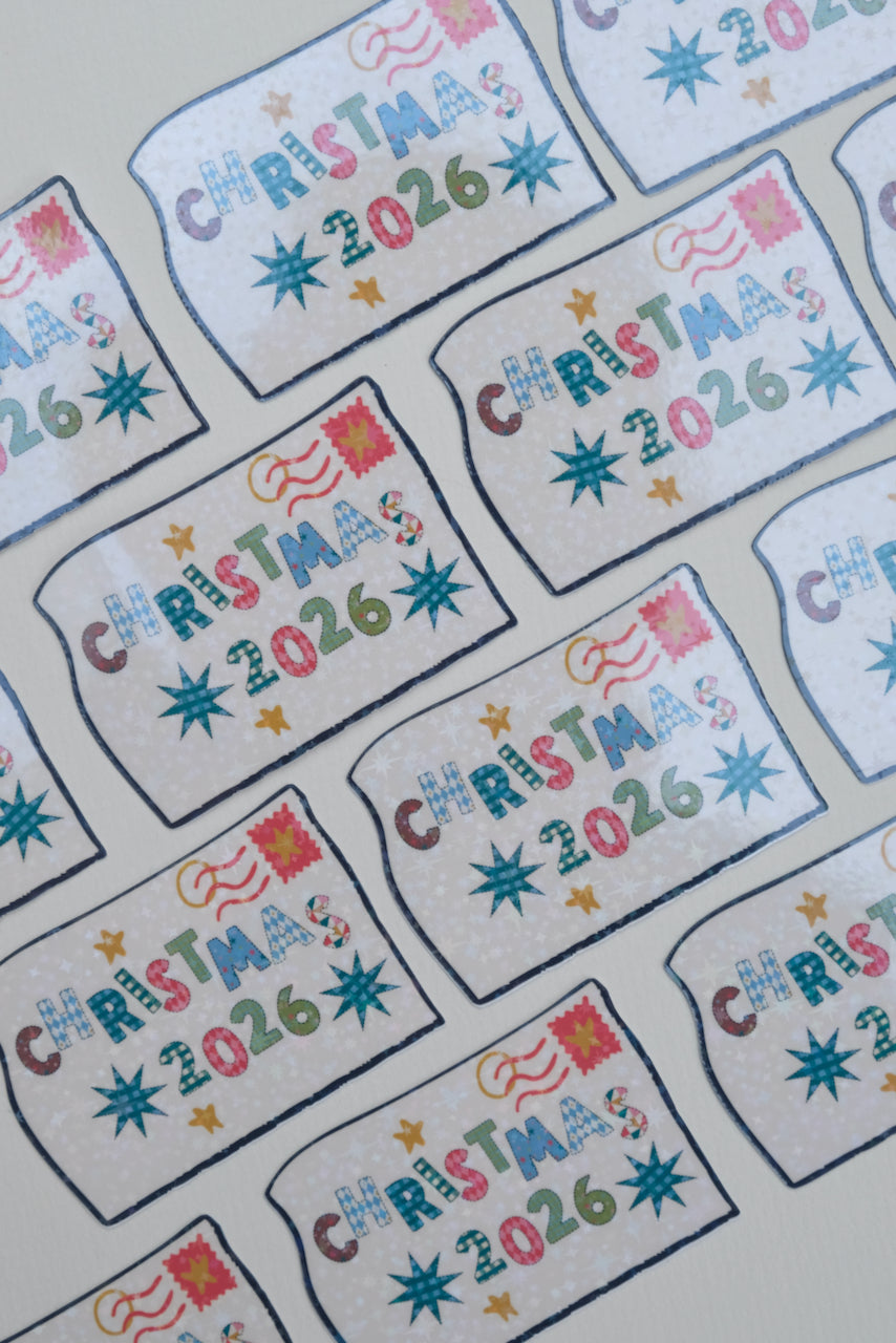 Christmas 2026 Die-Cut Sticker