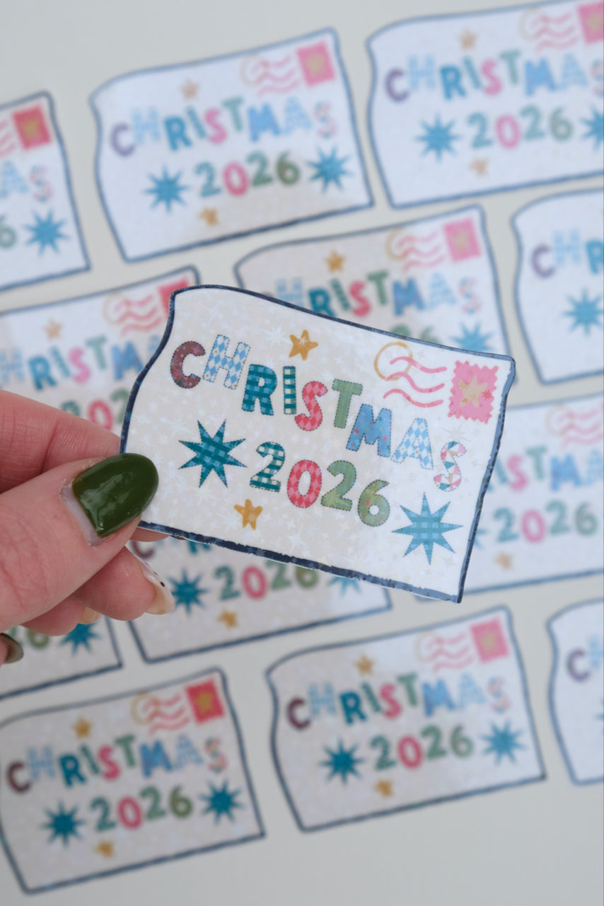 Christmas 2026 Die-Cut Sticker