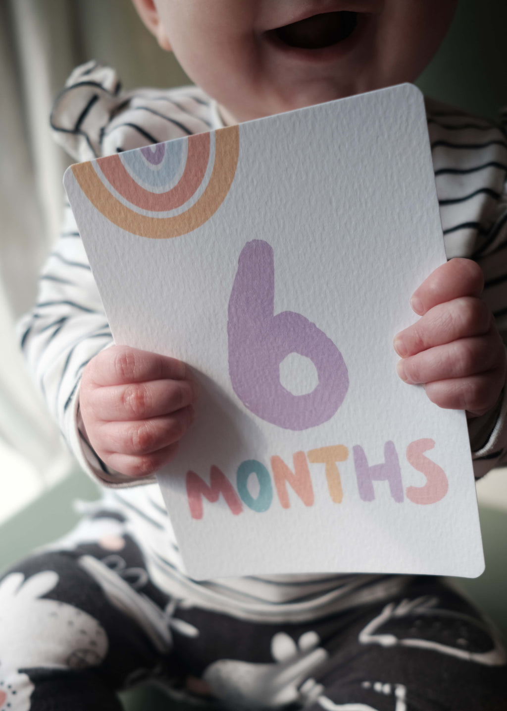 Colourful Baby Milestone Cards