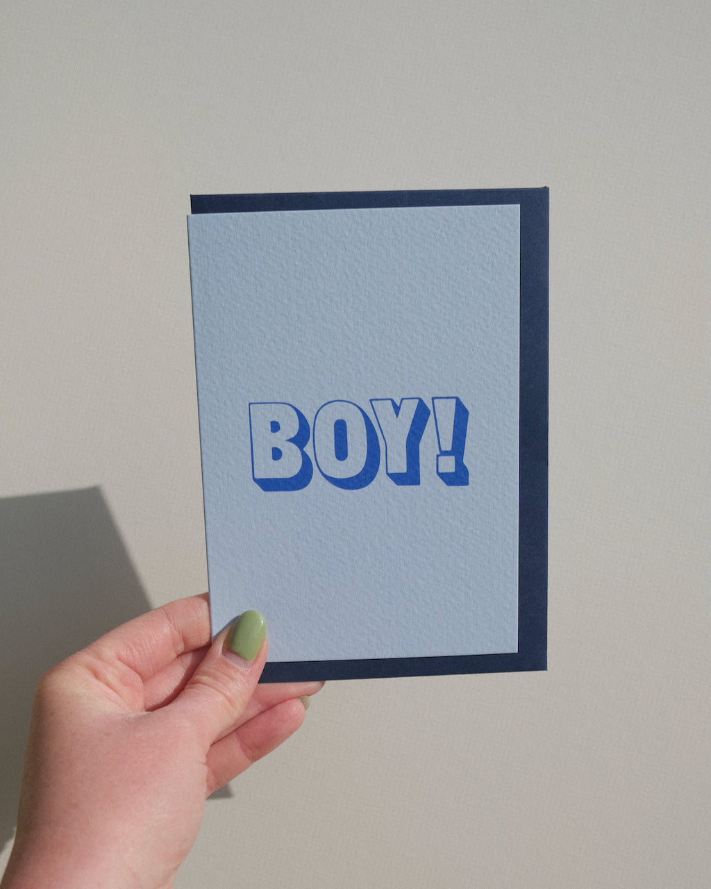 BOY! Greeting Card