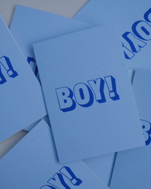 BOY! Greeting Card